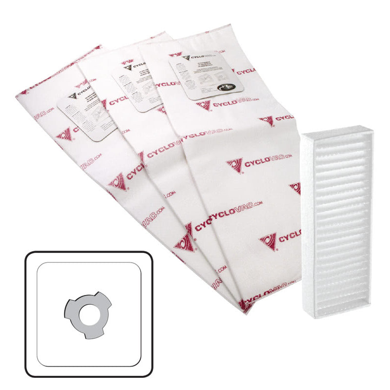 Cyclovac Filtration Heavy Duty Bag and Filter Kit