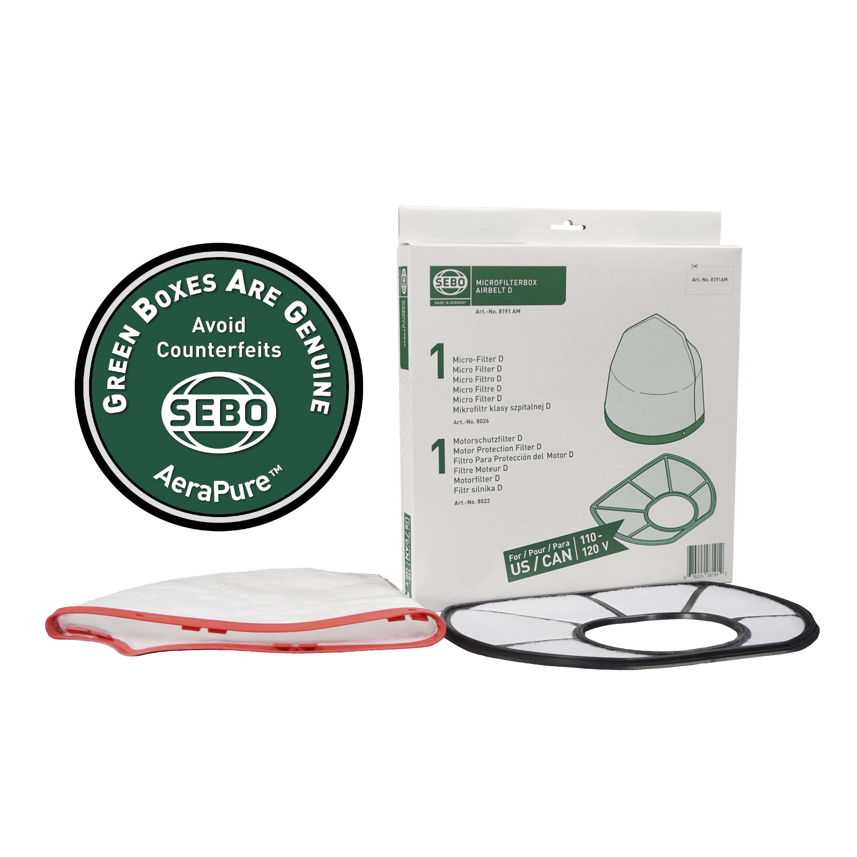 SEBO D Filter Set