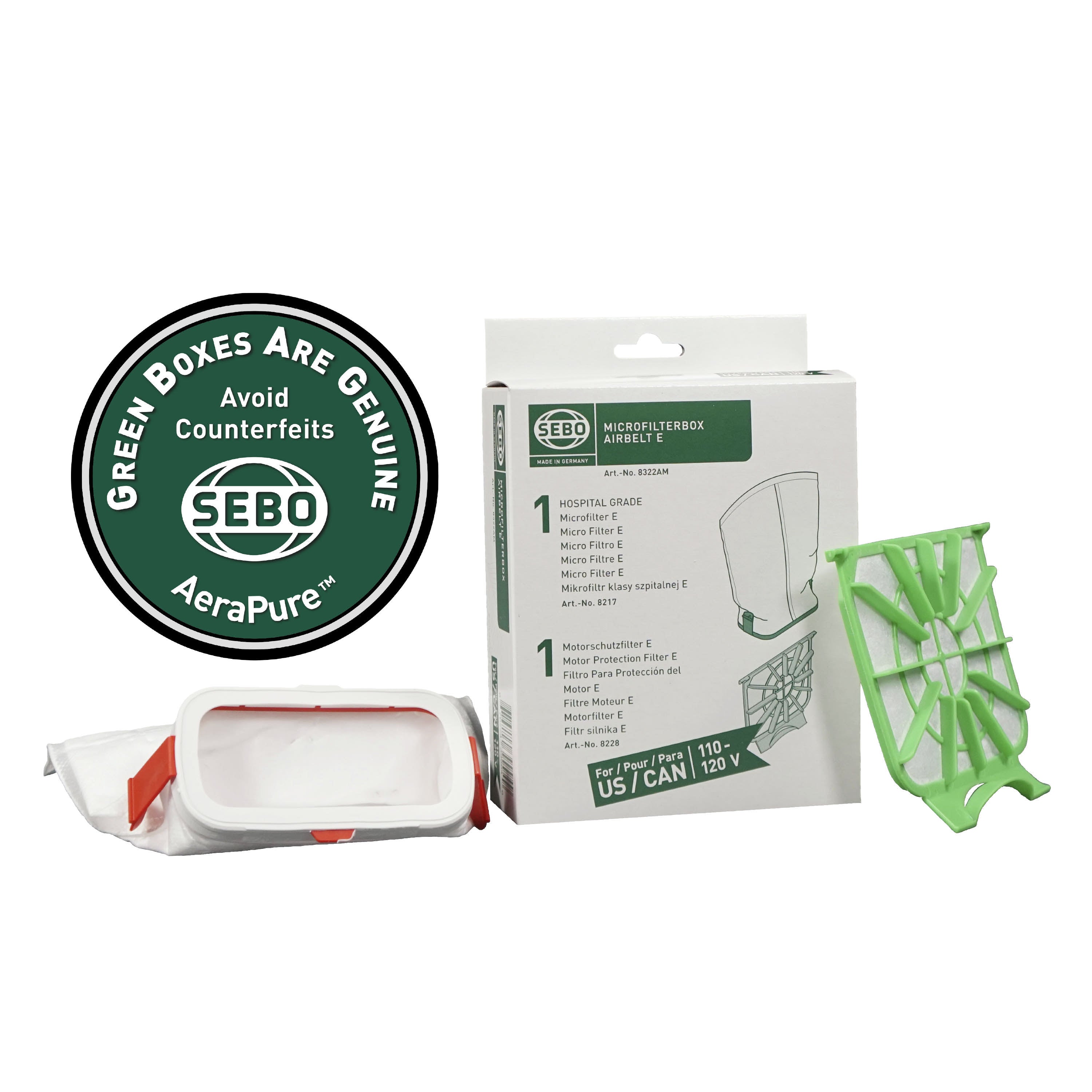SEBO E Filter Set