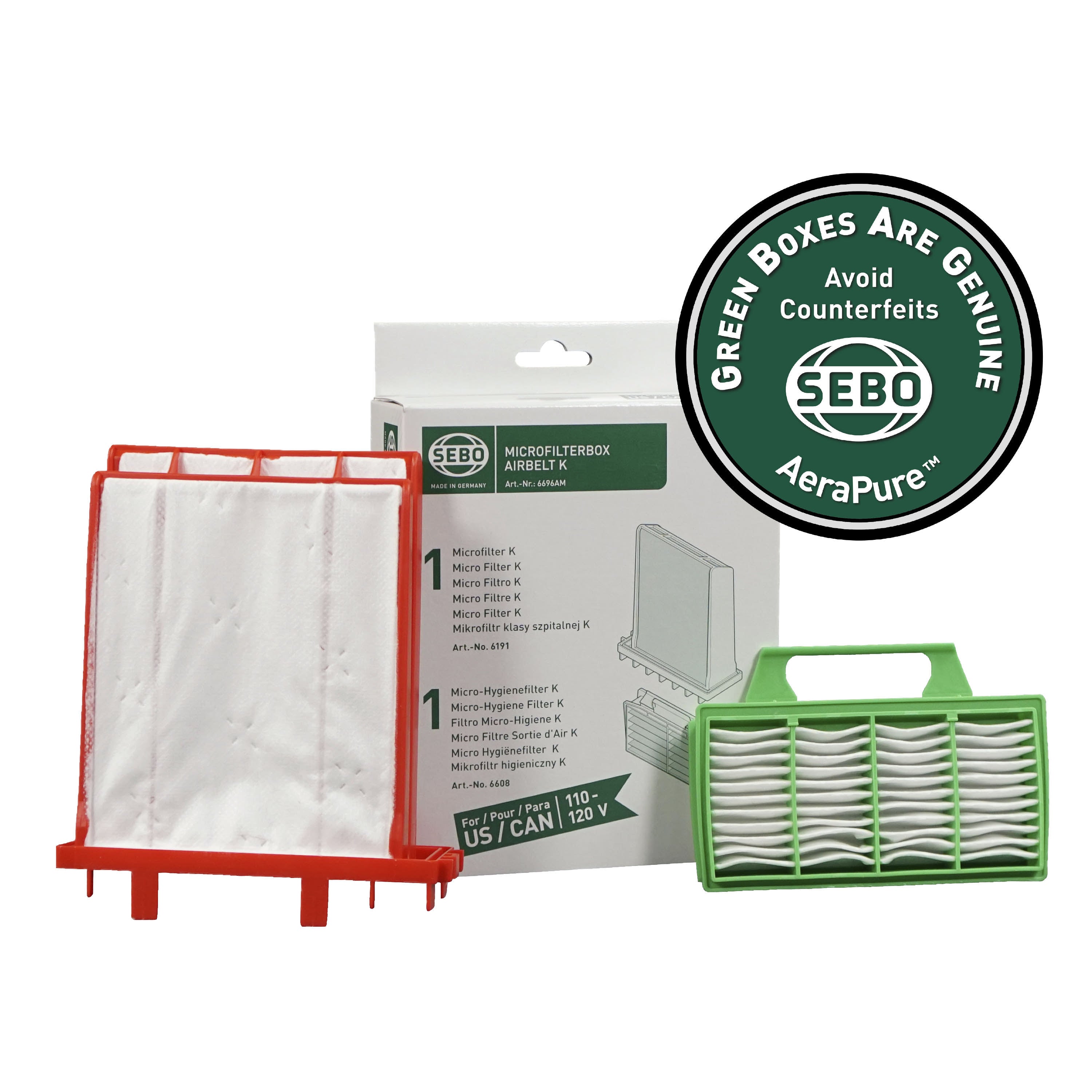 SEBO K Filter Set