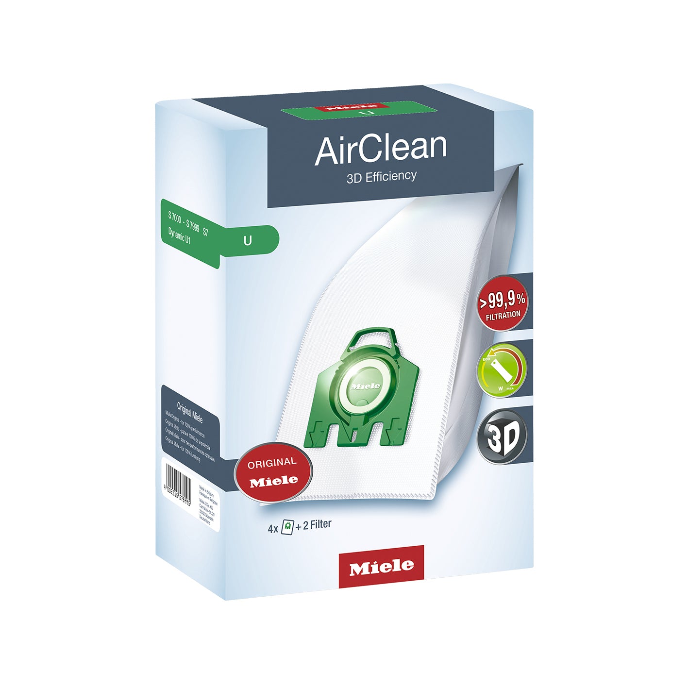 Miele U AirClean Bags