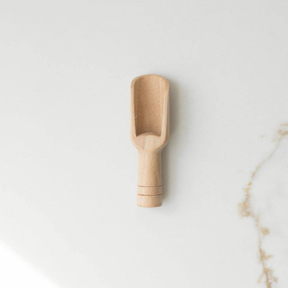 Mini Wooden Canister Scoop