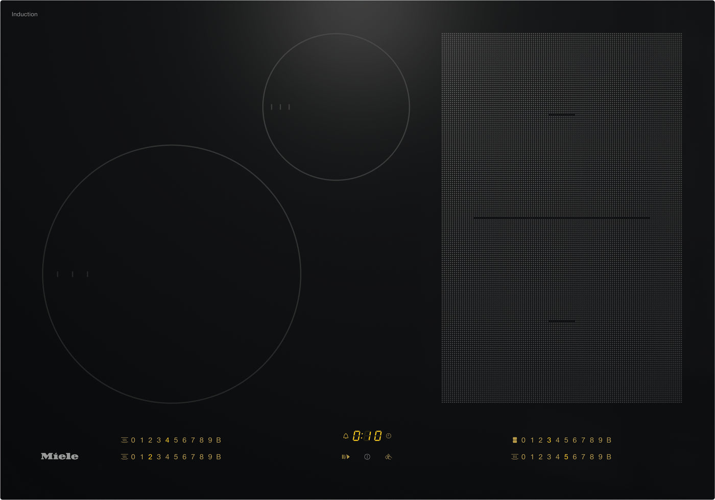 Miele KM 7735 FL 30" Induction Cooktop with PowerFlex – Black Glass