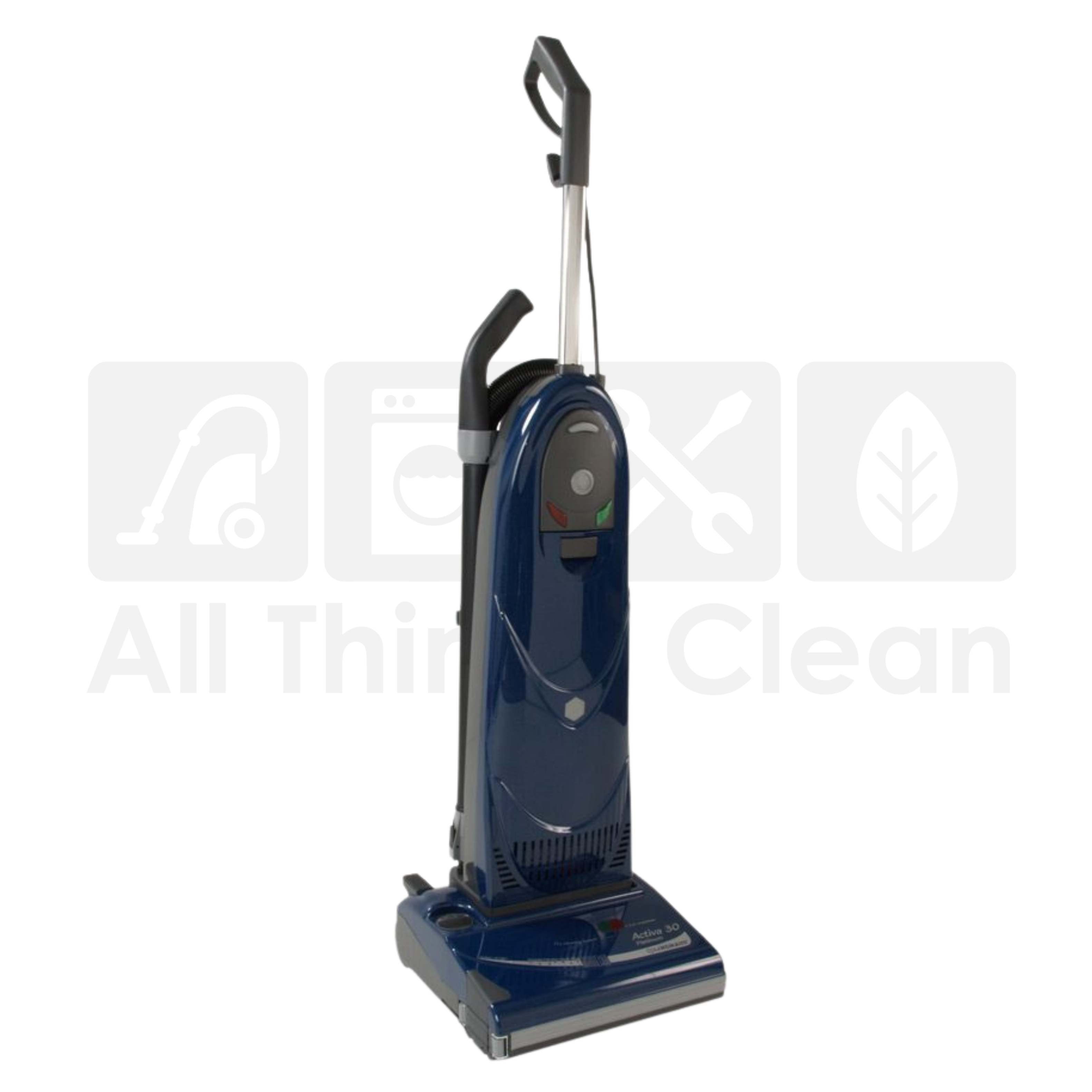 Lindhaus Activa 30 Silver Blue Upright Vacuum