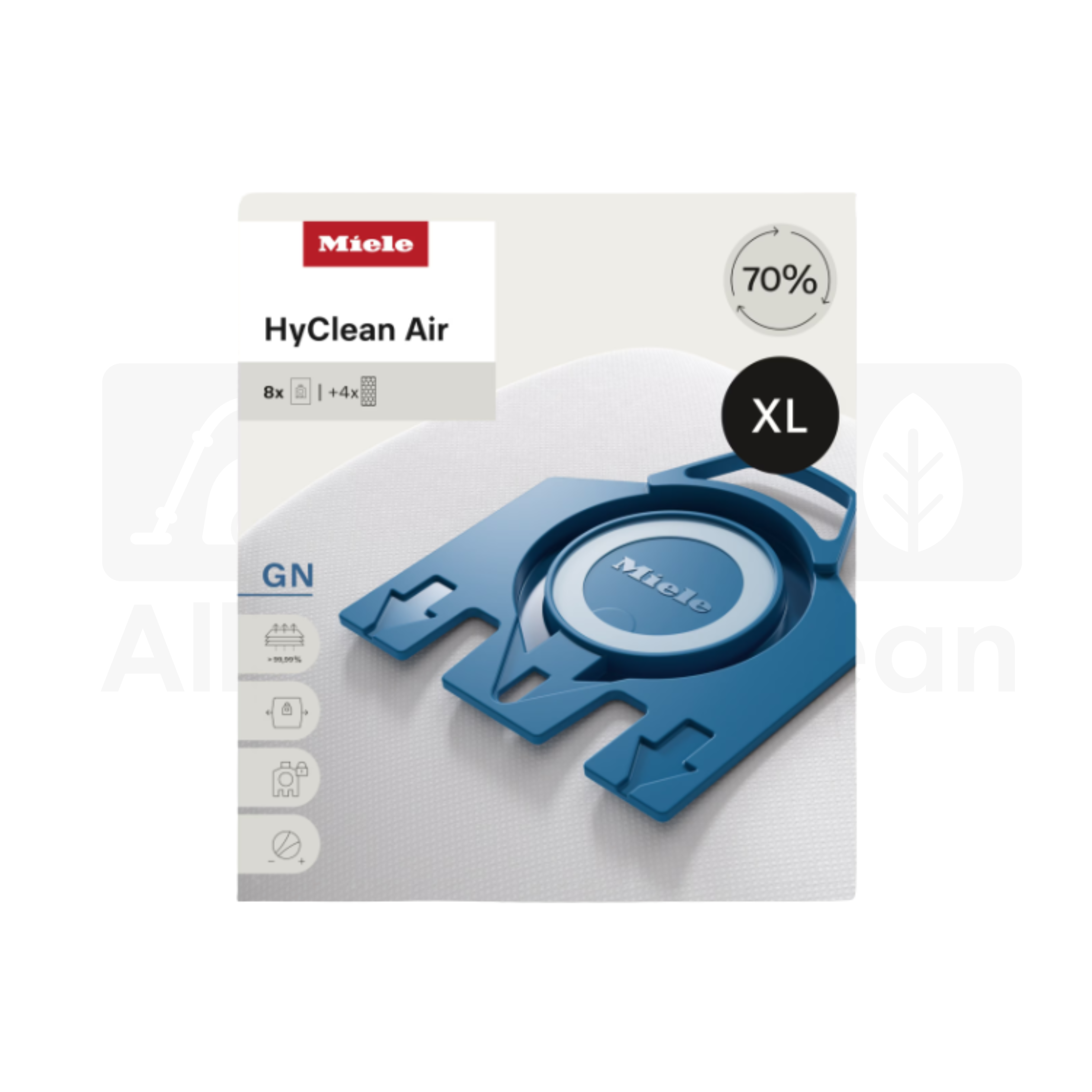 Miele GN XL HyClean Air Vacuum Bags – 8 Pack