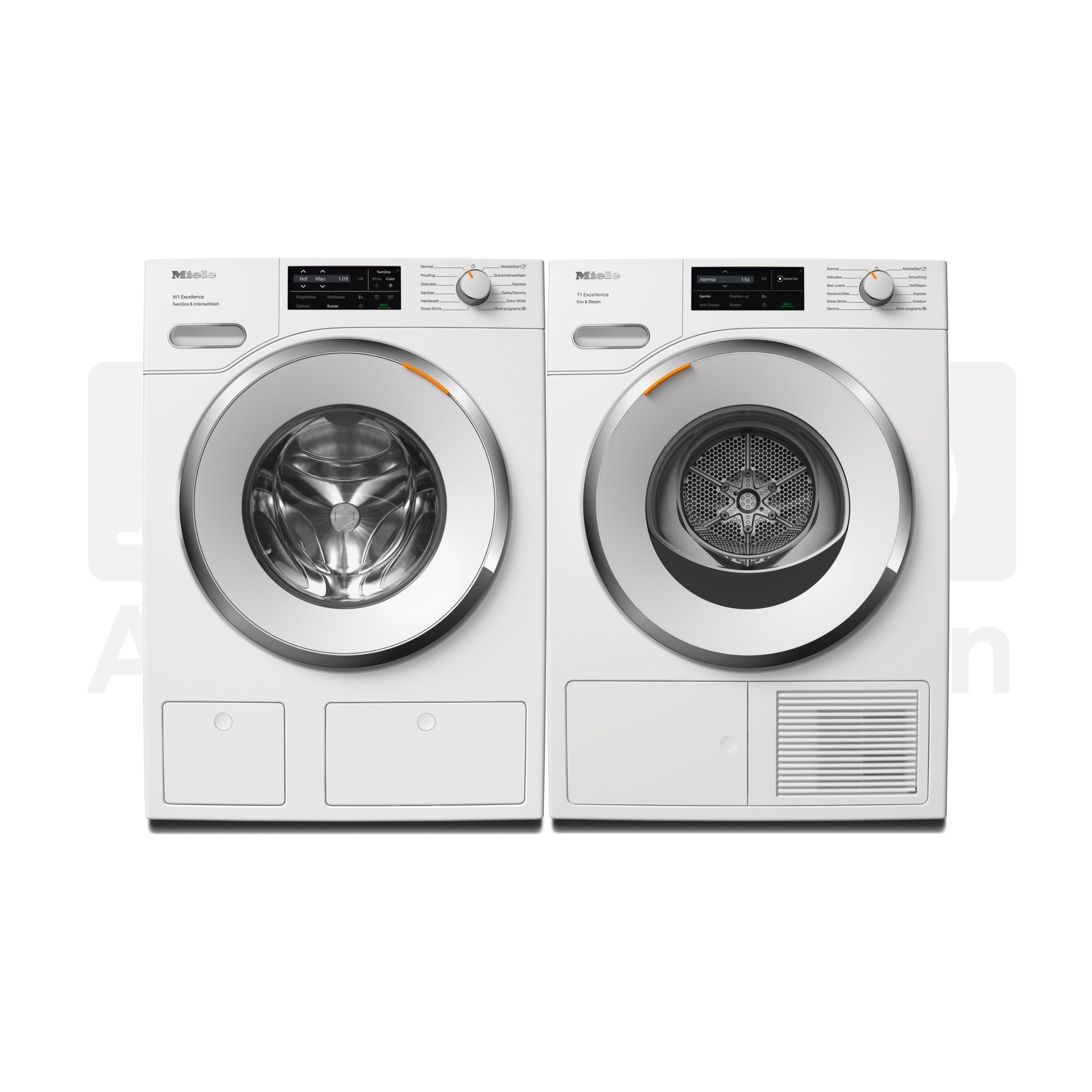 Miele WXI860 Washer & TXI680 T1 Dryer Laundry Set