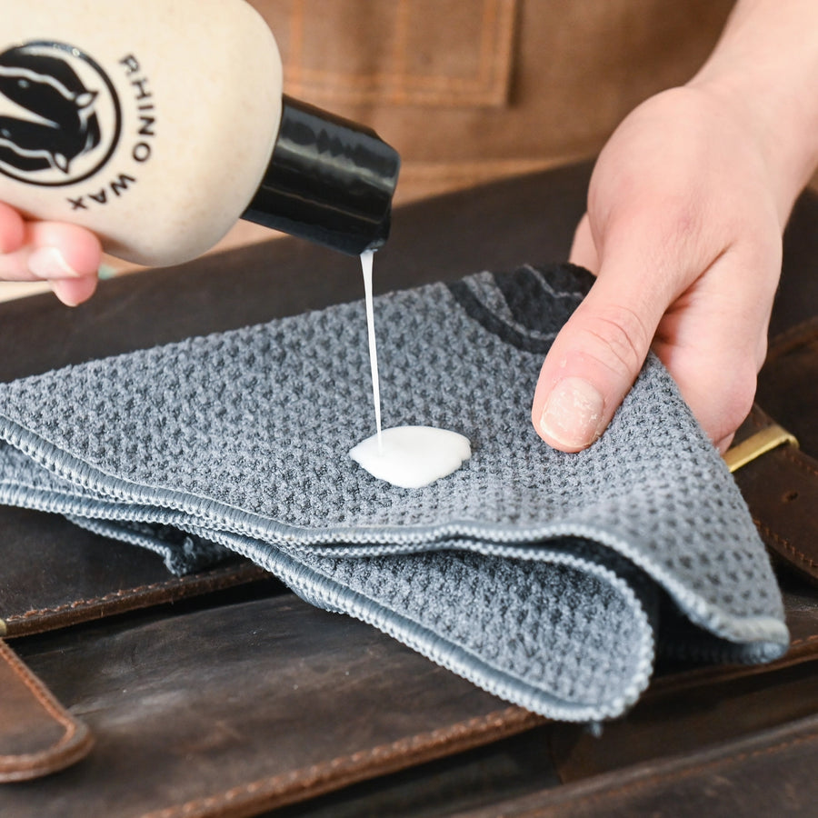 Rhino Wax Leather Cleaner - 8 oz Natural Leather Care