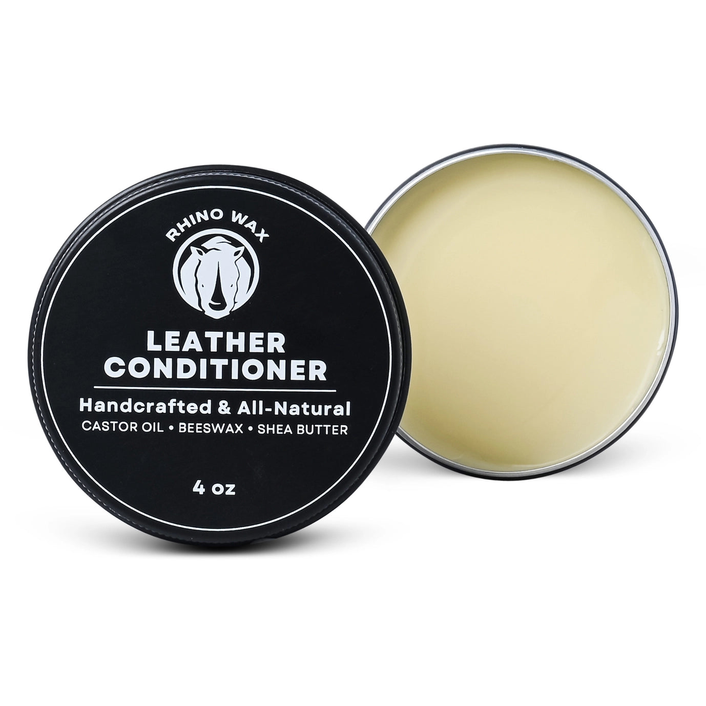 Rhino Wax Leather Conditioner – 4 oz Natural Leather Care