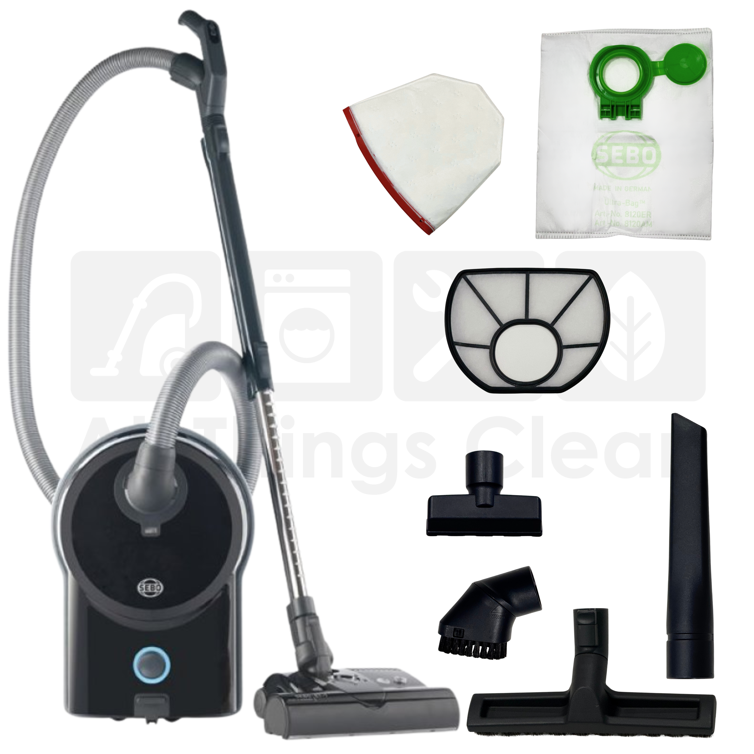 SEBO Airbelt D4 Premium Onyx Black