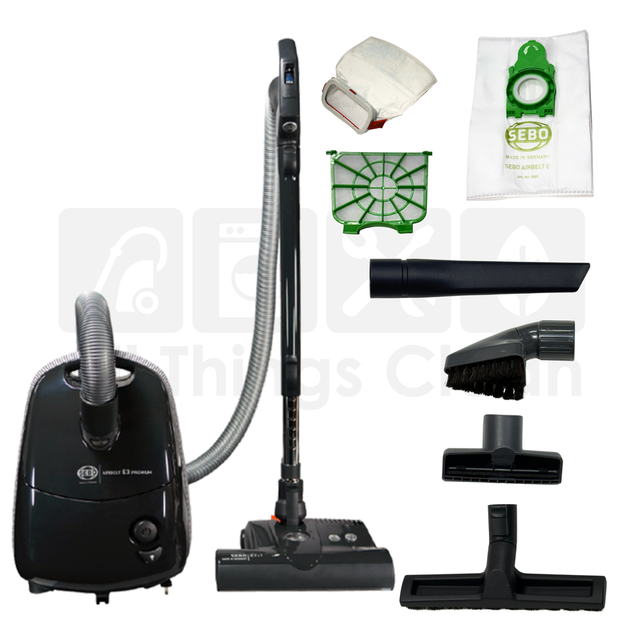 SEBO Airbelt E3 Premium Onyx Black