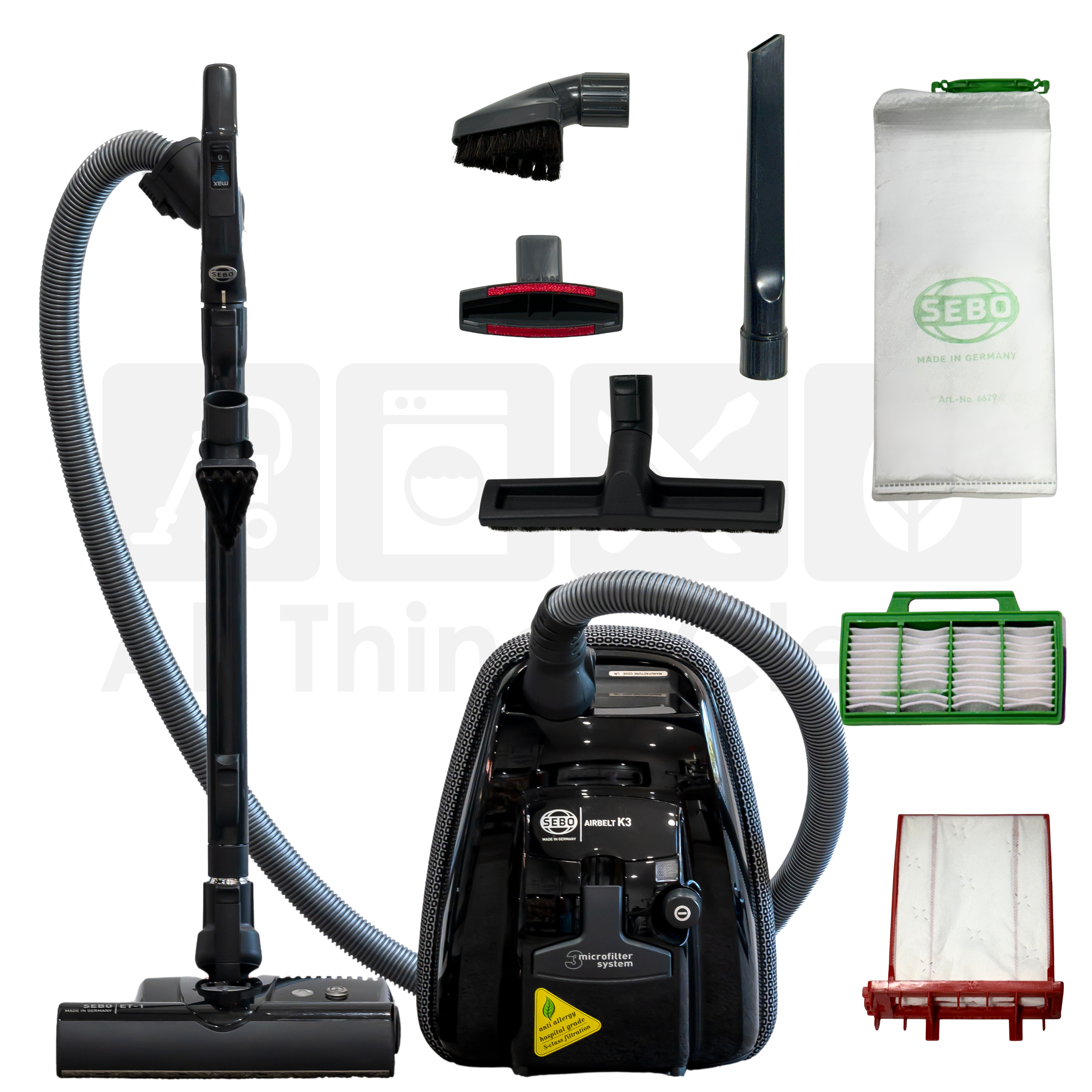 SEBO Airbelt K3 Premium Onyx Black