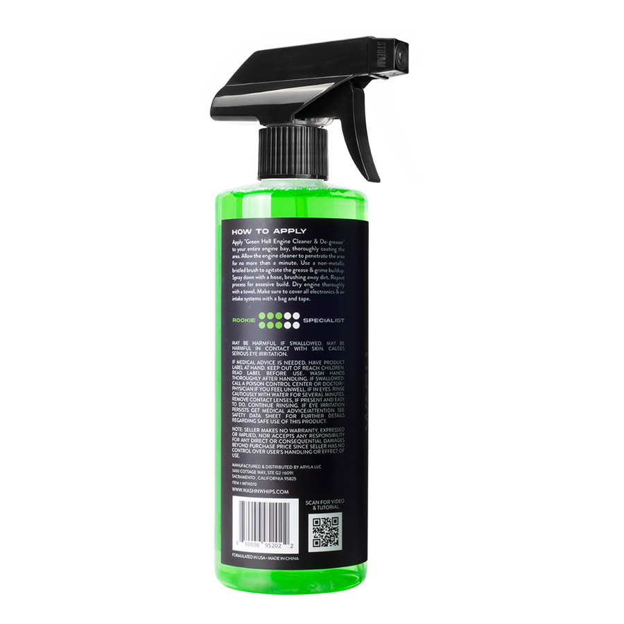 Wash & Whips Green Hell Engine Cleaner & Degreaser