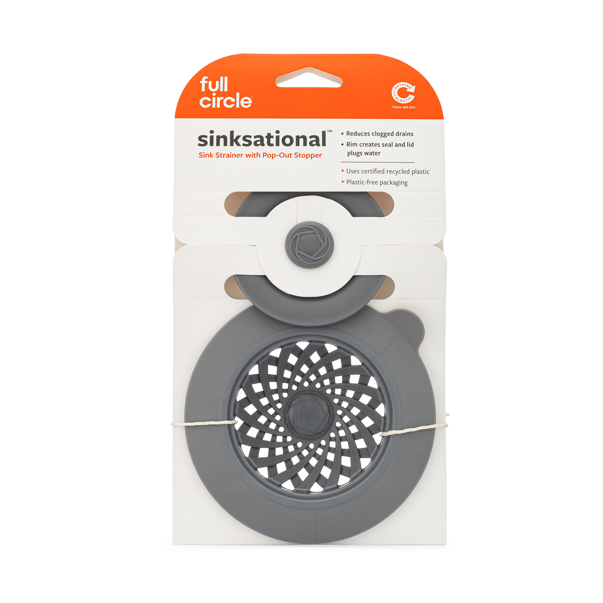 Full Circle Home Catch and Close Sink Strainer & Stopper