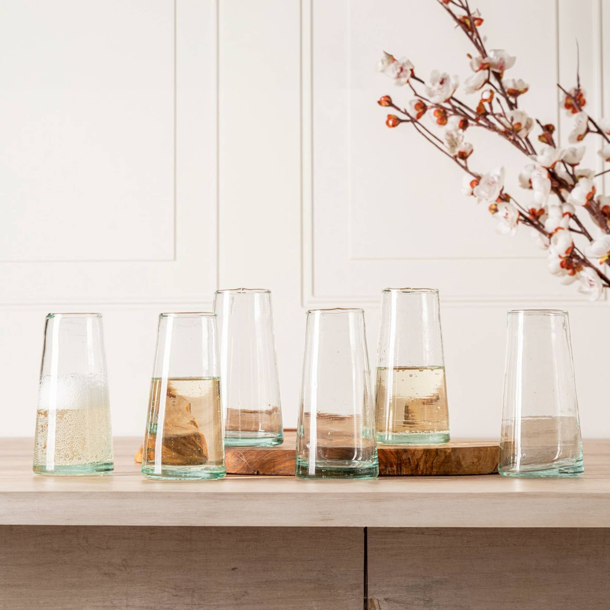 Verve Culture Moroccan Cone Champagne Glasses – Set of 6