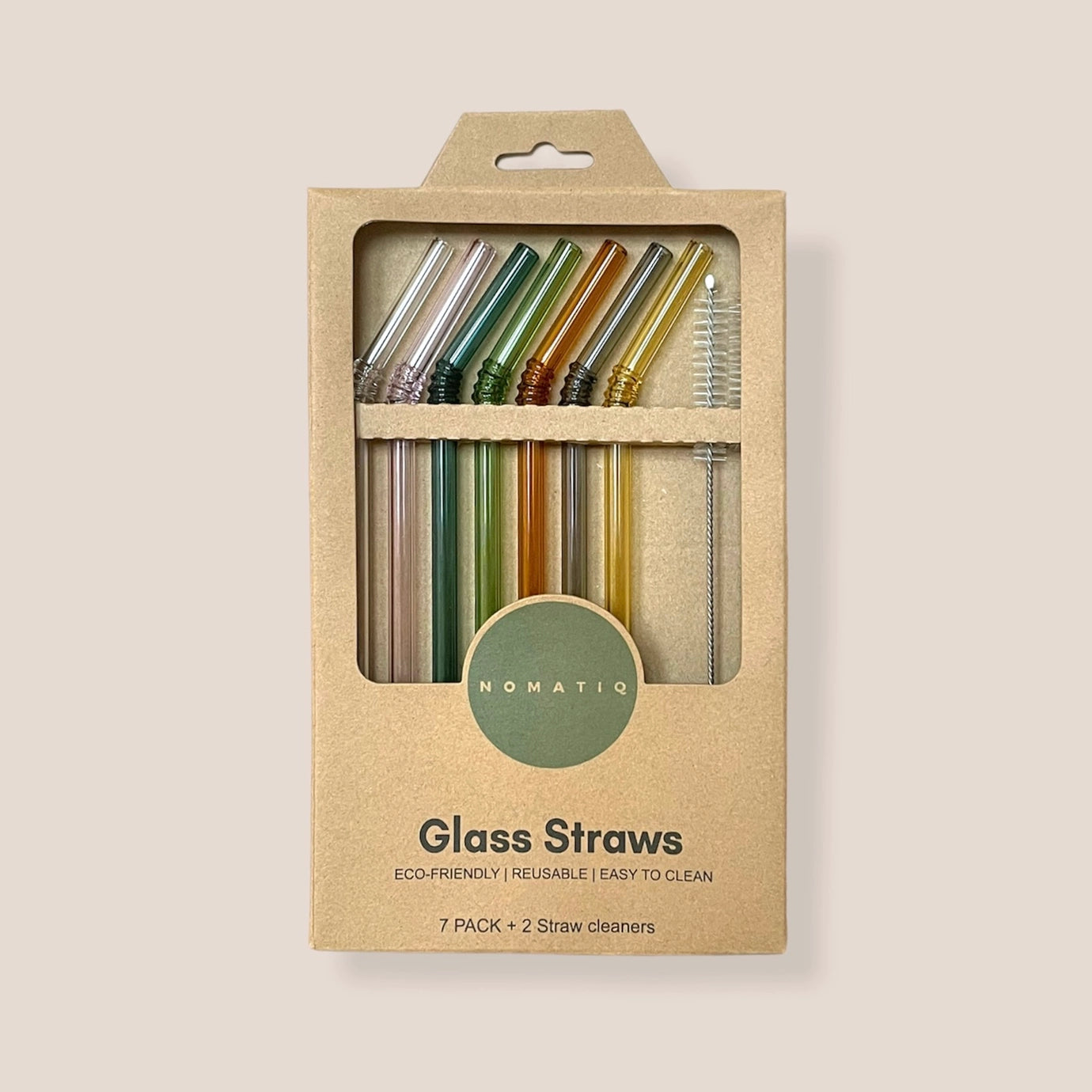 Nomatiq Reusable Glass Straw Set