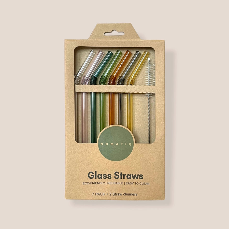 Nomatiq Reusable Glass Straw Set