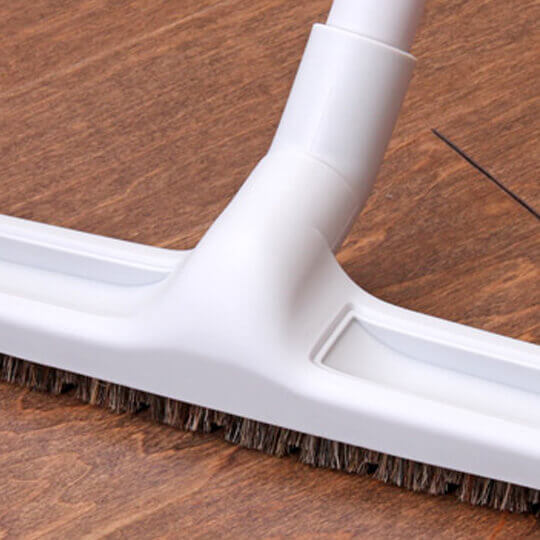 12 inch Deluxe Hard Floor Brush with Wheels white 2