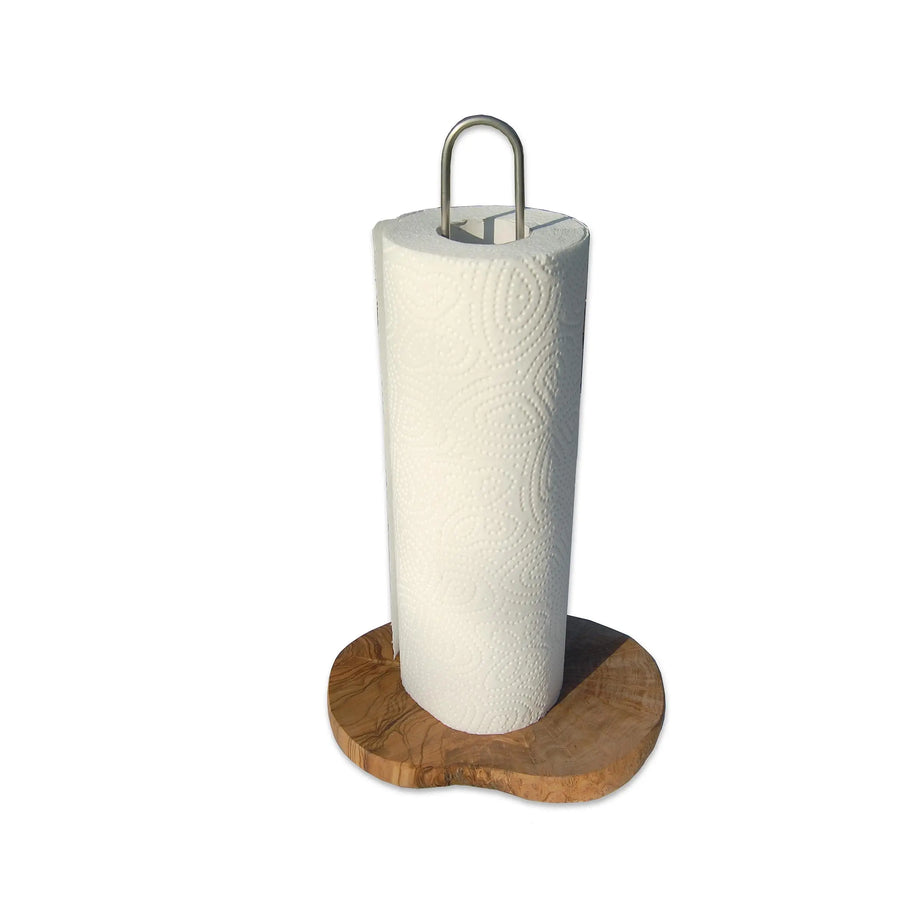Olive Wood Paper Towel Holder